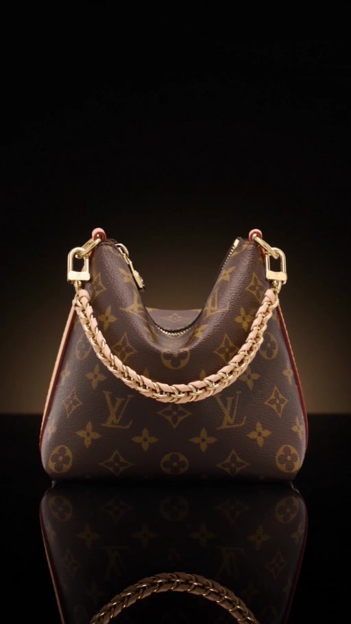 Limited-edition monogram handbag presented against a black studio background