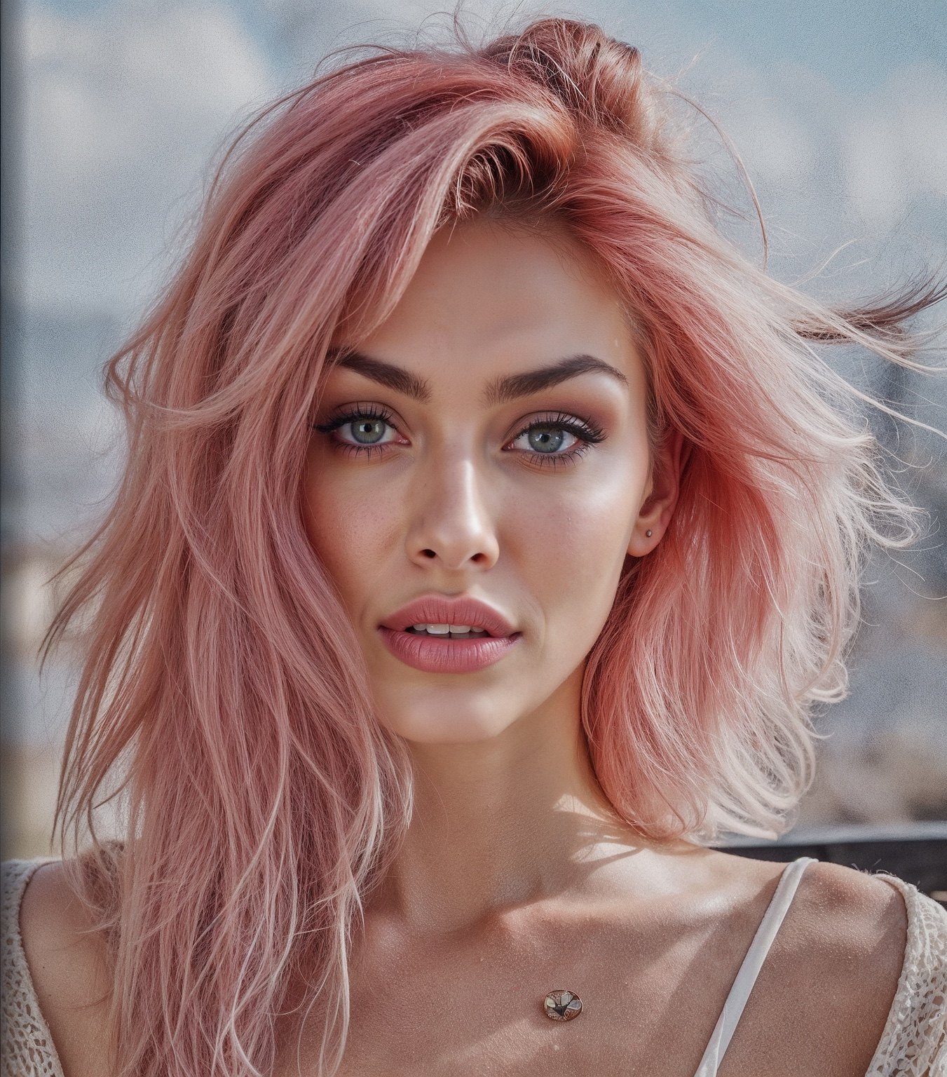 The rose portrait