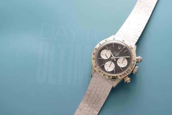 The white-gold Rolex Daytona reference 6265 known as the Unicorn