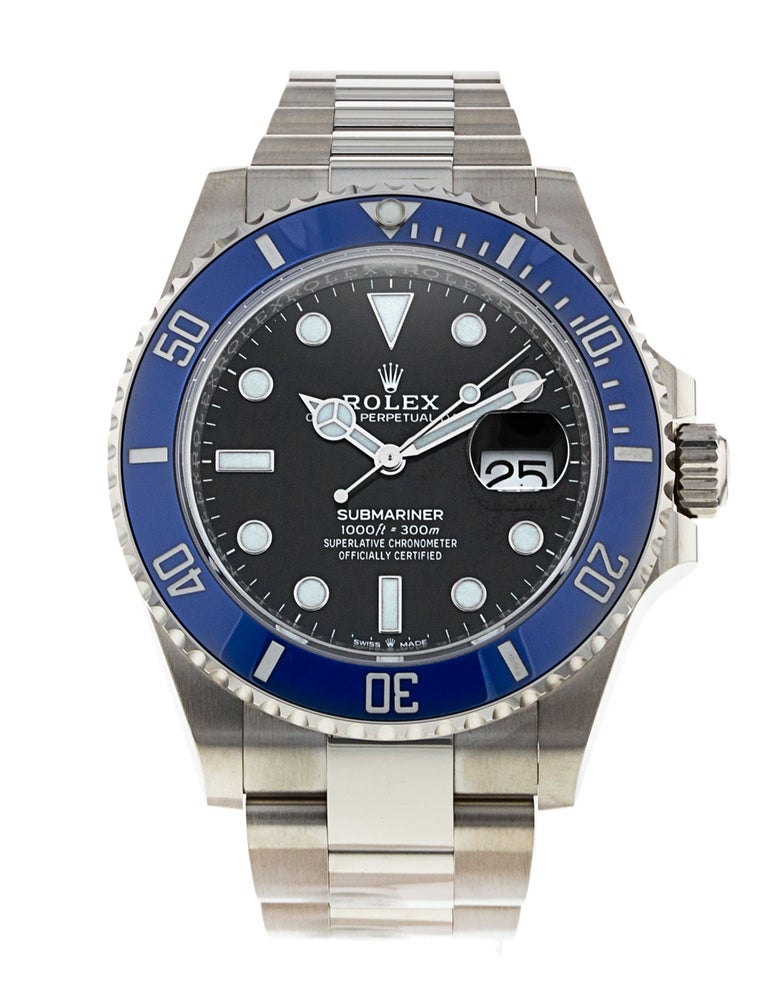 Rolex Submariner Date with blue bezel and black dial