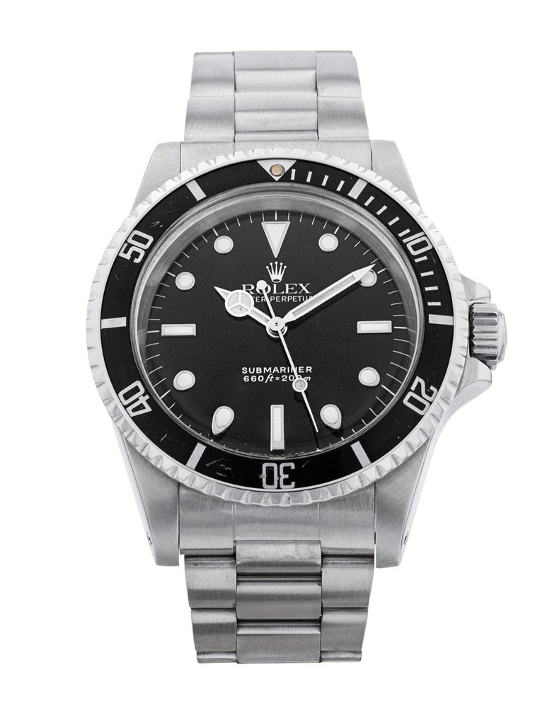 Rolex Submariner reference 5513 with black dial